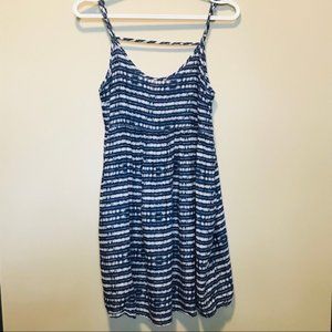 Roxy Baby doll Blue/White strip Sleeveless Top
